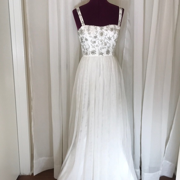 Aqua Dresses & Skirts - Aqua formal Gown, Beading on bodice, Tule skirt